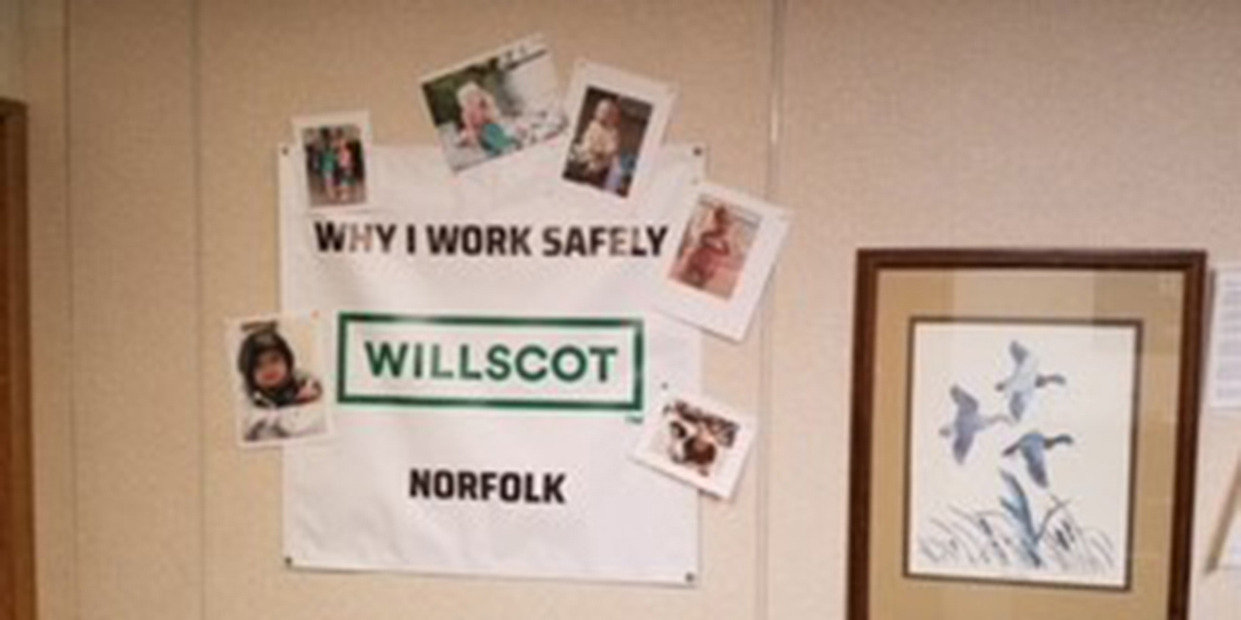 signage in the interior of WillScot Norfolk, VA